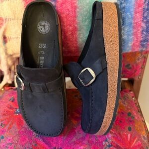 Birkenstock Women’s Leather Buckley Loafers -Black - 39